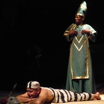 Photographs of the theatrical production, El Venerable