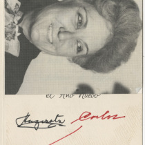 Card from Carlos Felipe to Rosa María