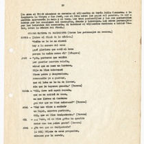 Typescript for the production, "Caído se le ha un clavel"