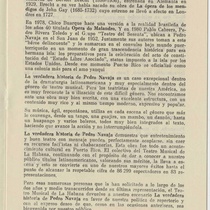 Program for the production, "La verdadera historia de Pedro Navaja (Teatro Musical de La Habana)