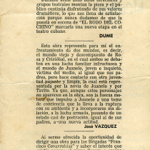 Program for the production, "El robo del cochino"