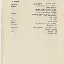 Program for the production, "De esto y de algo (Teatro Musical de La Habana)