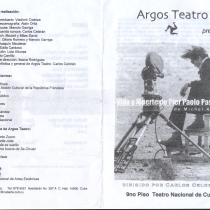 Program for the production, Vida y muerte de Pier Paolo Pasolini