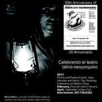 Poster for the event celebrating the Latino New York Theater