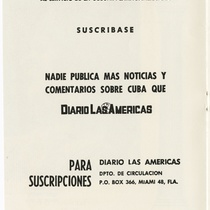 Program for the production, "La zorra y las uvas"