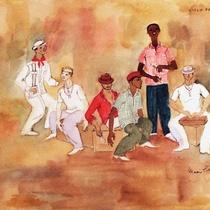 Costume design drawings for the production, Ciclo de música popular