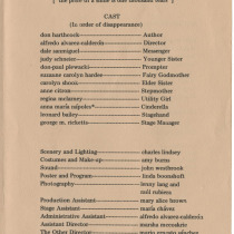 Program for the production, "Let me hear you whisper"