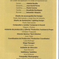 Program for the theatrical production, Gentefrikation