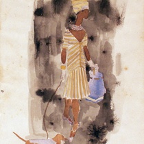 Costume design drawings for the production, Cleopatra y los otros