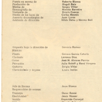 Program for the theatrical production, Divinas palabras