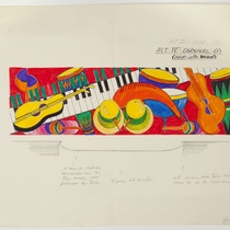 Set design for Act IV: Carnival for the production, "Latin Fire"