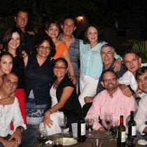 Photograph of Pedro Balmaseda, Adria Santana, Alberto Sarraín, Juan David Ferrer, Jorge Noa, Rosario Suárez (Charín), Lillian Manzor, Yvone López Arenal, Micheline Calvert, Isabel Moreno