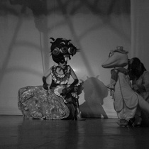 Photographs of the theatrical production, Alas (B&W)