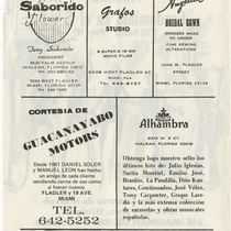 Program for the production, "Condominio en el S.W."