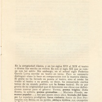 Program for the theatrical production, Doña Rosita la soltera