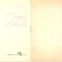 Program for the theatrical production, Contigo pan y cebolla