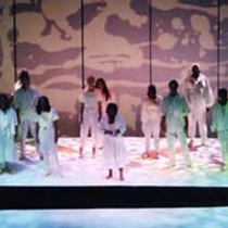 Photographs of the theatrical production, Balseros