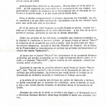 Program for the theatrical production, Recordando a Arquímides Pous