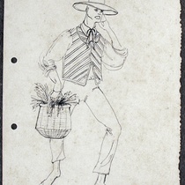 Costume sketches for the production, Ciclo de música popular