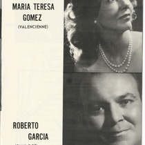 Program for the production, "La viuda alegre" (The merry widow)