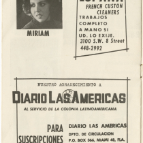 Program for the production, "La tercera palabra"