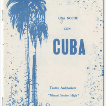 Program for the production, "Una noche con Cuba"