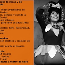 Dossier for the theatrical production, Algo cayó del cielo