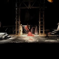 Photographs of the theatrical production, Parece Blanca