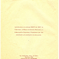 Program for the theatrical production, Blanca nieves