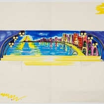 Set design for the production, "Latin Fire"