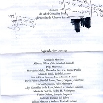 Program for the staged reading, Chamaco