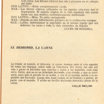 Program for the theatrical production, Divinas palabras