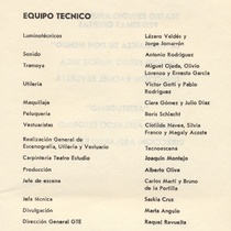 Program for the theatrical production, "El boticario"