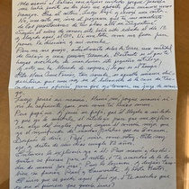 Letter from Cuco to Marinca