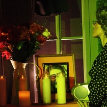 Photographs of the theatrical production, Viejas, vírgenes y putas (Miami, 2015)