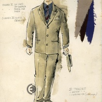 Costume designs for the theatrical production, "Aire frío"