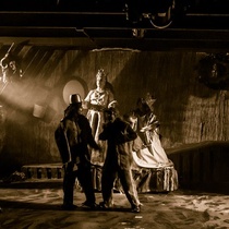 Photographs of the production, "La orgía"