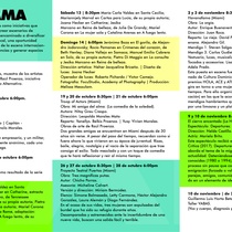 Program for the festival, Open Arts Fest Miami - Oct - Nov 2018