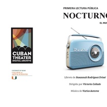 Program for the stage reading "Nocturno el Musical"