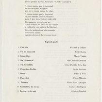 Program for the production, "Todos los éxitos de Elena Burke (Teatro Musical de La Habana)