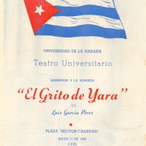 Program for the production, "El grito de Yara"