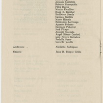 Program for the production, "La verdadera historia de Pedro Navaja (Teatro Musical de La Habana)