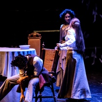 Photographs of rehearsal for the theatrical production, Neva