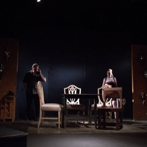 Photographs of the theatrical production, Huevos