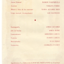 Program for the production, "Cuatro y Ernesto"