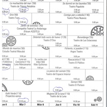 Program for the 15 Festival Nacional de Teatro de Camagüey