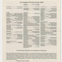 Program for the theatrical production, A Burning Beach