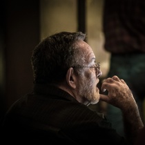 Photographs of a rehearsal for the theatrical production, El día que me quieras