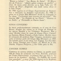 Program for the theatrical production, Hotel de libre cambio