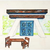 Set design of a house interior